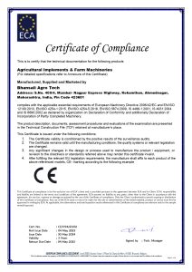CE Certification Achievement